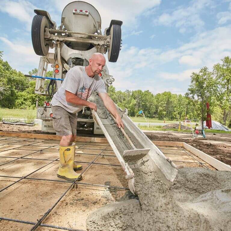 How many bags of concrete do i need for a 10 x 10 slab? concreteinfo