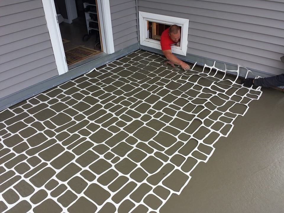 How much does concrete stenciling cost