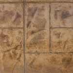 stamp concrete beige color stains