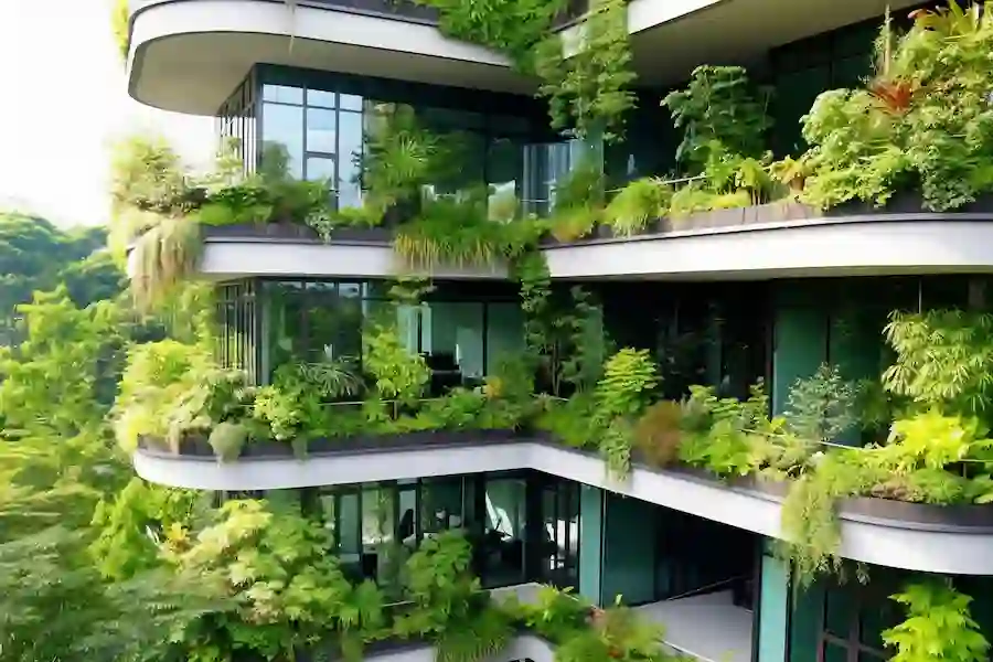 green roofs with concrete 